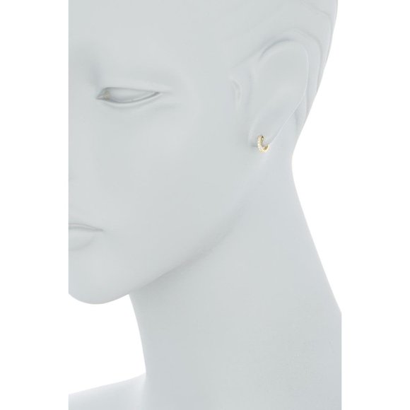 Adornia 14K Gold Plated Sterling Silver CZ 9.25mm - Picture 2 of 4